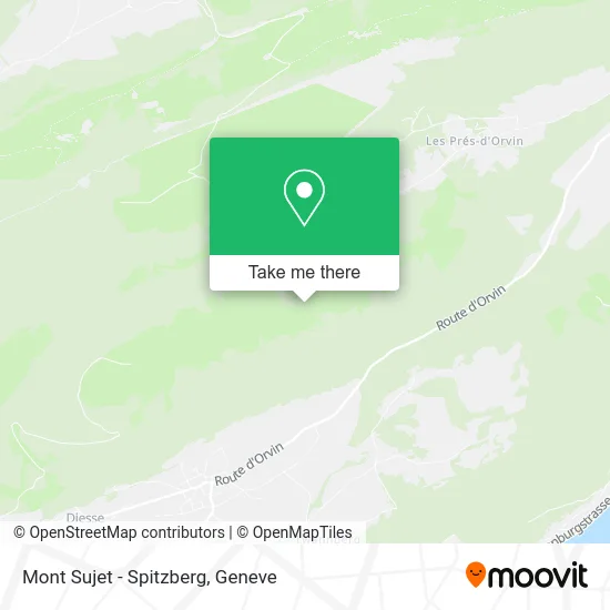 Mont Sujet - Spitzberg map