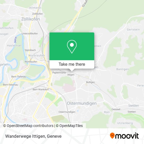 Wanderwege Ittigen map