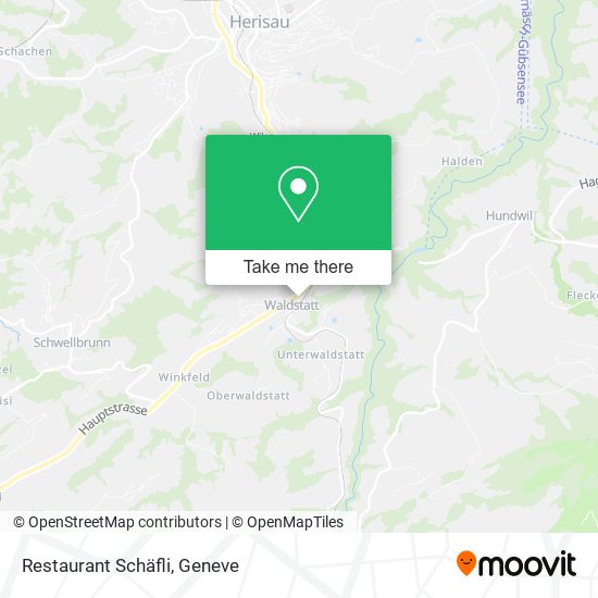 Restaurant Schäfli map
