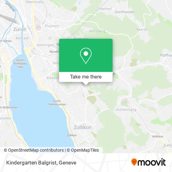 Kindergarten Balgrist map