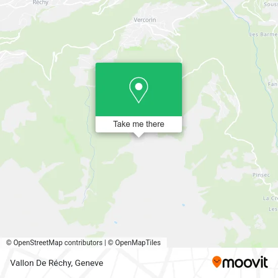 Vallon De Réchy map