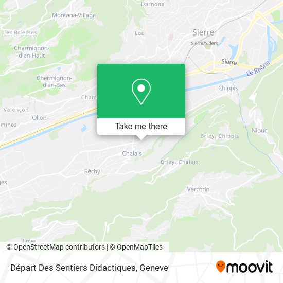 Départ Des Sentiers Didactiques map
