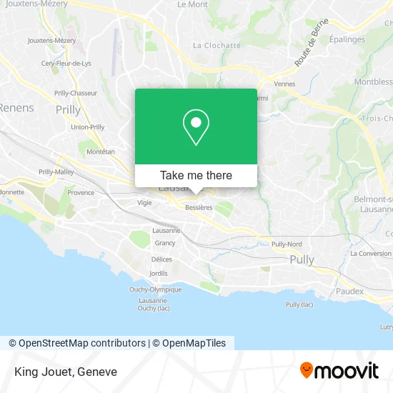 King Jouet map