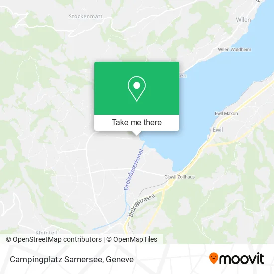 Campingplatz Sarnersee map