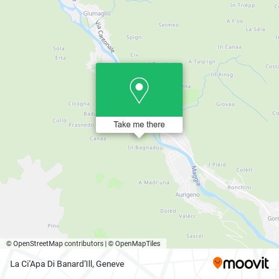 La Ci’Apa Di Banard’Ill map