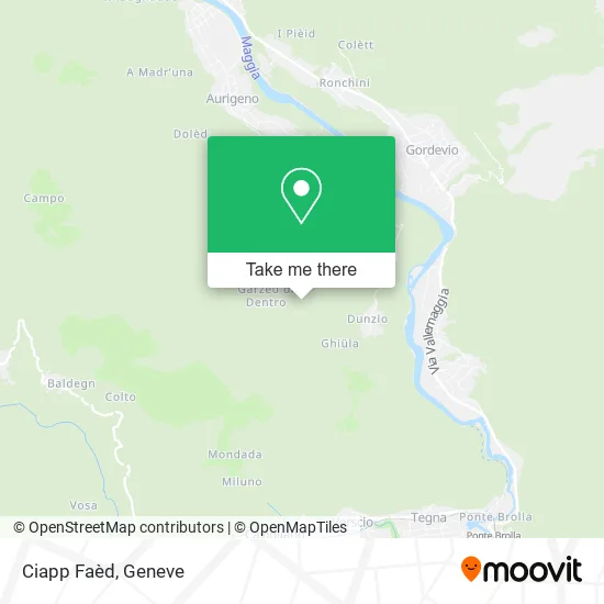 Ciapp Faèd map