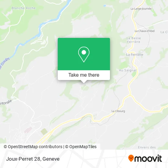 Joux-Perret 28 map