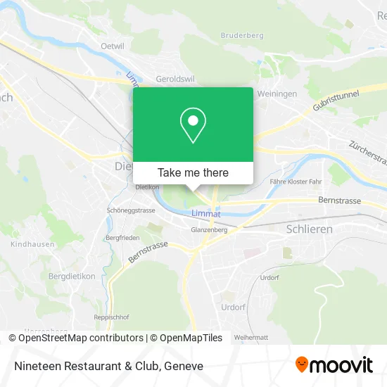 Nineteen Restaurant & Club map