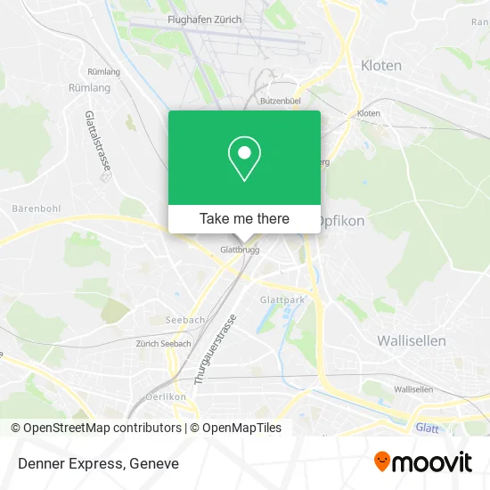 Denner Express map