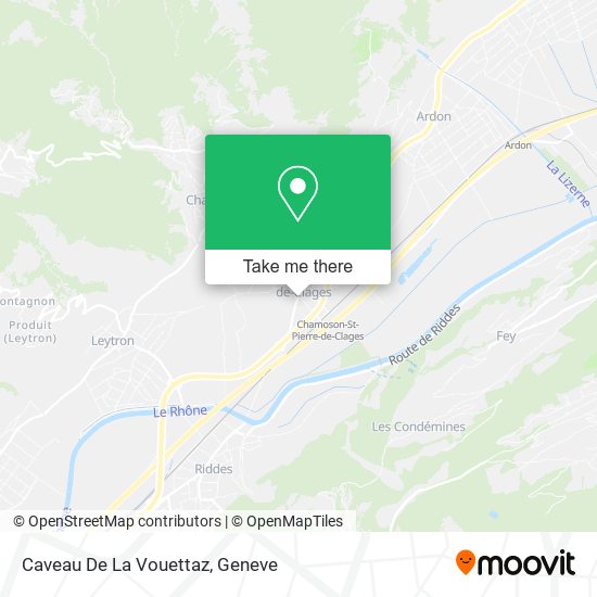Caveau De La Vouettaz map