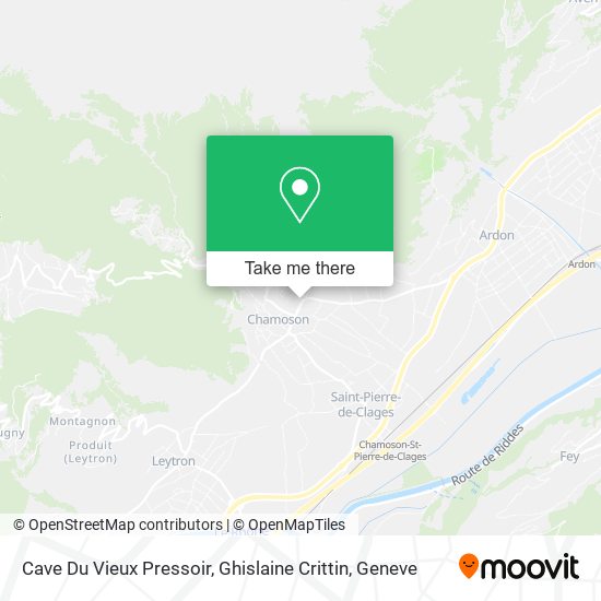 Cave Du Vieux Pressoir, Ghislaine Crittin map