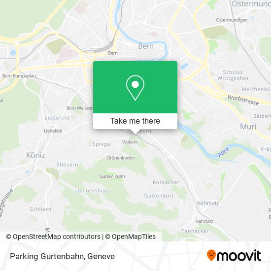 Parking Gurtenbahn map
