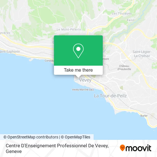 Centre D'Enseignement Professionnel De Vevey map