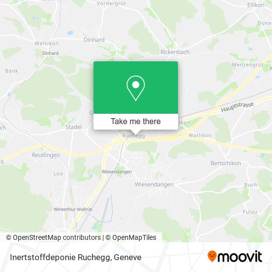 Inertstoffdeponie Ruchegg map