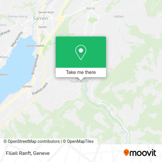 Flüeli Ranft map