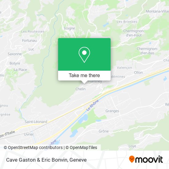 Cave Gaston & Eric Bonvin map