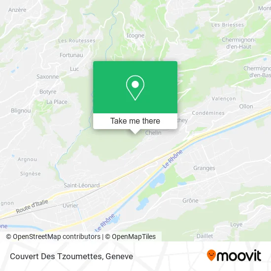 Couvert Des Tzoumettes map