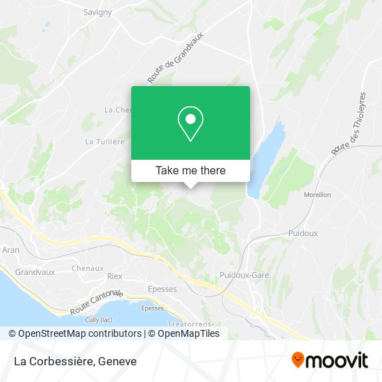 La Corbessière map