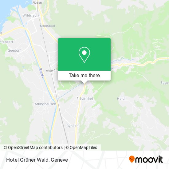 Hotel Grüner Wald map