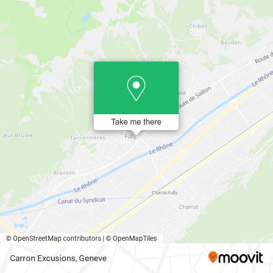Carron Excusions map