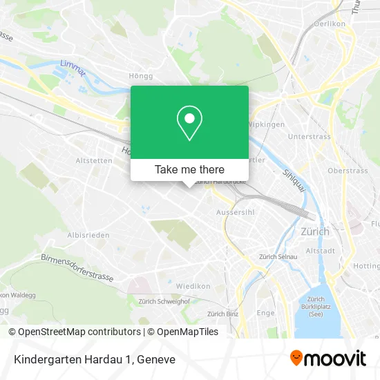 Kindergarten Hardau 1 map