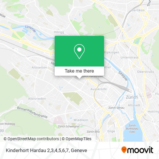 Kinderhort Hardau 2,3,4,5,6,7 map