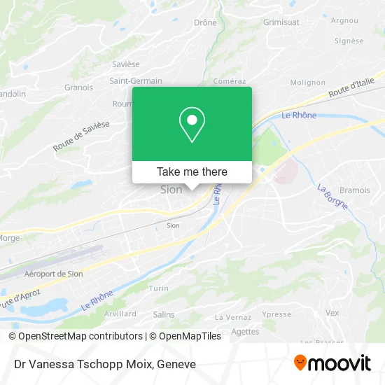 Dr Vanessa Tschopp Moix map