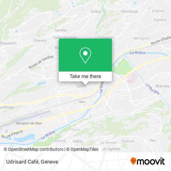 Udrisard Café map
