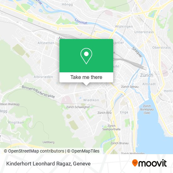 Kinderhort Leonhard Ragaz map