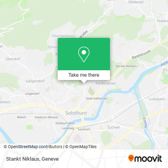 Stankt Niklaus map
