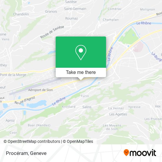 Procéram map