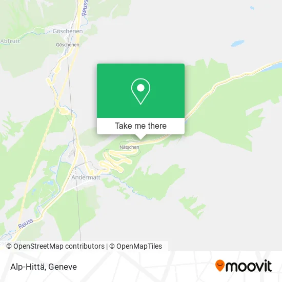 Alp-Hittä map