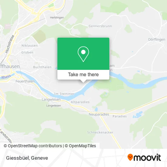 Giessbüel map