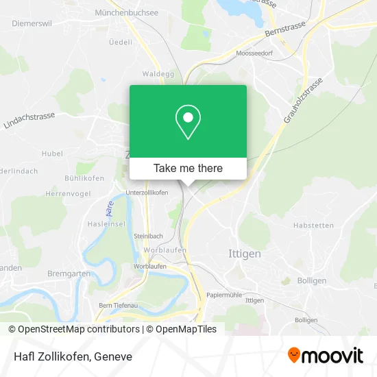 Hafl Zollikofen map