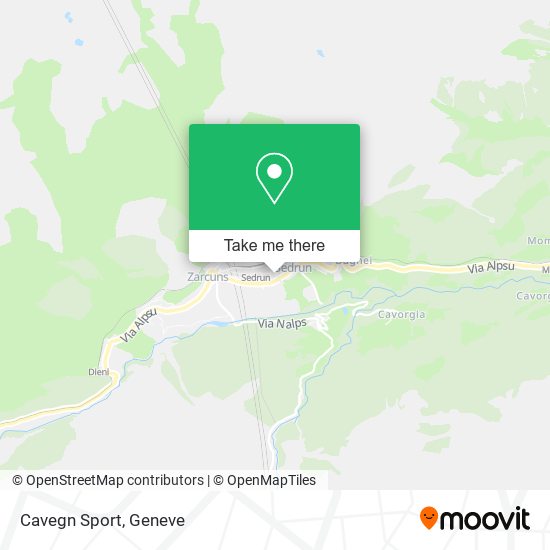 Cavegn Sport map