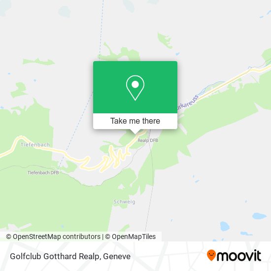 Golfclub Gotthard Realp map