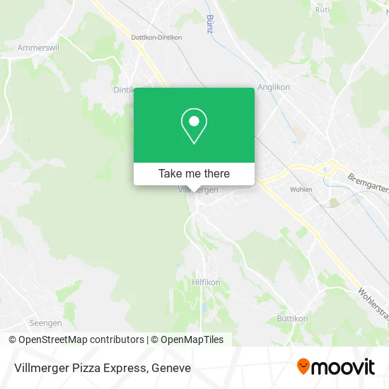 Villmerger Pizza Express map