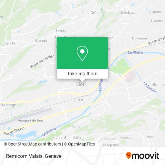 Remicom Valais map