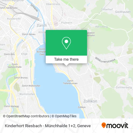 Kinderhort Riesbach - Münchhalde 1+2 map