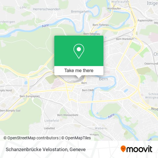 Schanzenbrücke Velostation map
