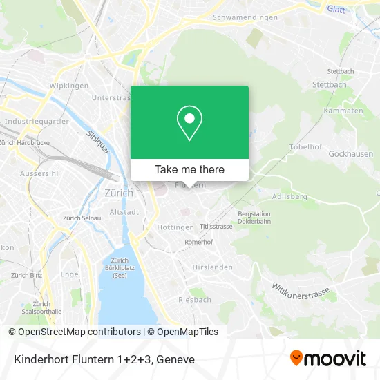 Kinderhort Fluntern 1+2+3 map