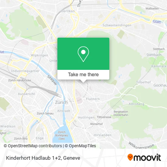Kinderhort Hadlaub 1+2 map