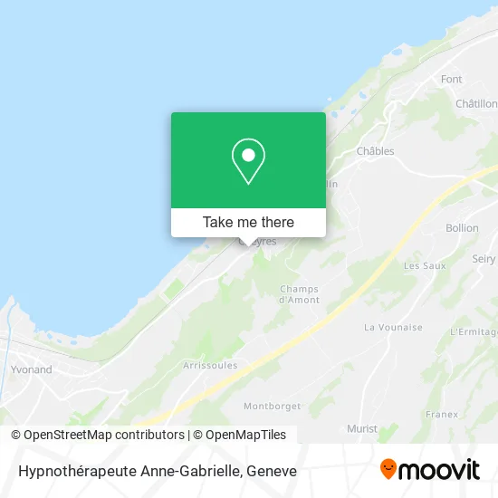 Hypnothérapeute Anne-Gabrielle map