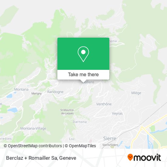 Berclaz + Romailler Sa map