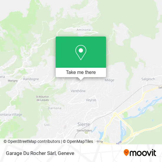 Garage Du Rocher Sàrl map