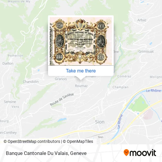 Banque Cantonale Du Valais map