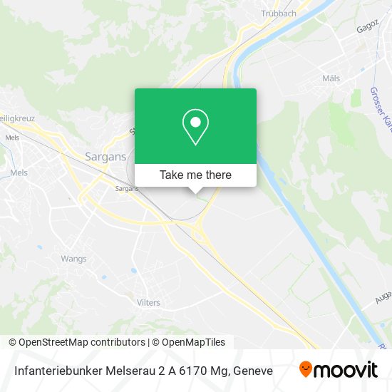 Infanteriebunker Melserau 2 A 6170 Mg map