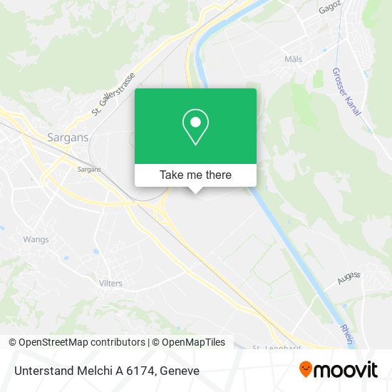 Unterstand Melchi A 6174 map