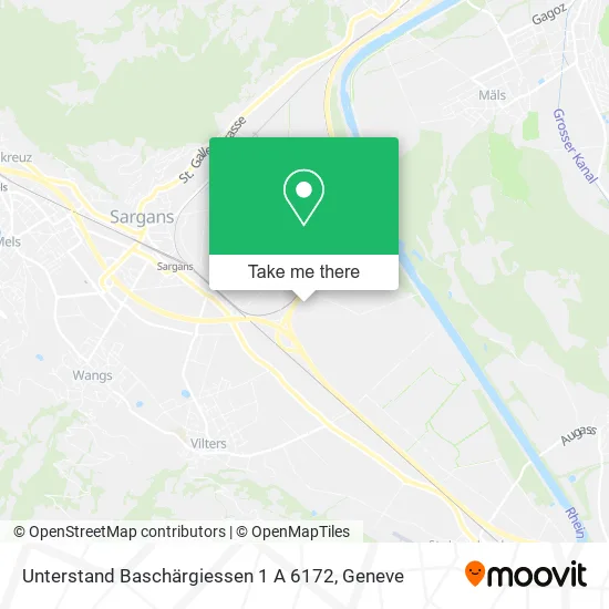 Unterstand Baschärgiessen 1 A 6172 map
