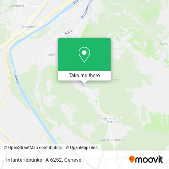 Infanteriebunker A 6252 map